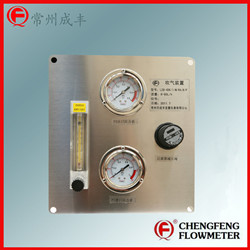 LZB-4DK-1-M-RA-6-P purge set with glass tube flowmeter [CHENGFENG FLOWMETER] permanent flow valve high accuracy stainless steel panel